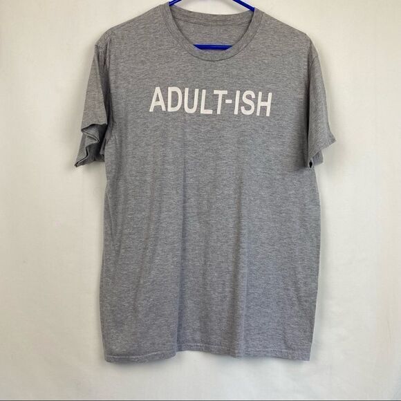 Adult-ish funny mens unisex tee shirt - Picture 2 of 4